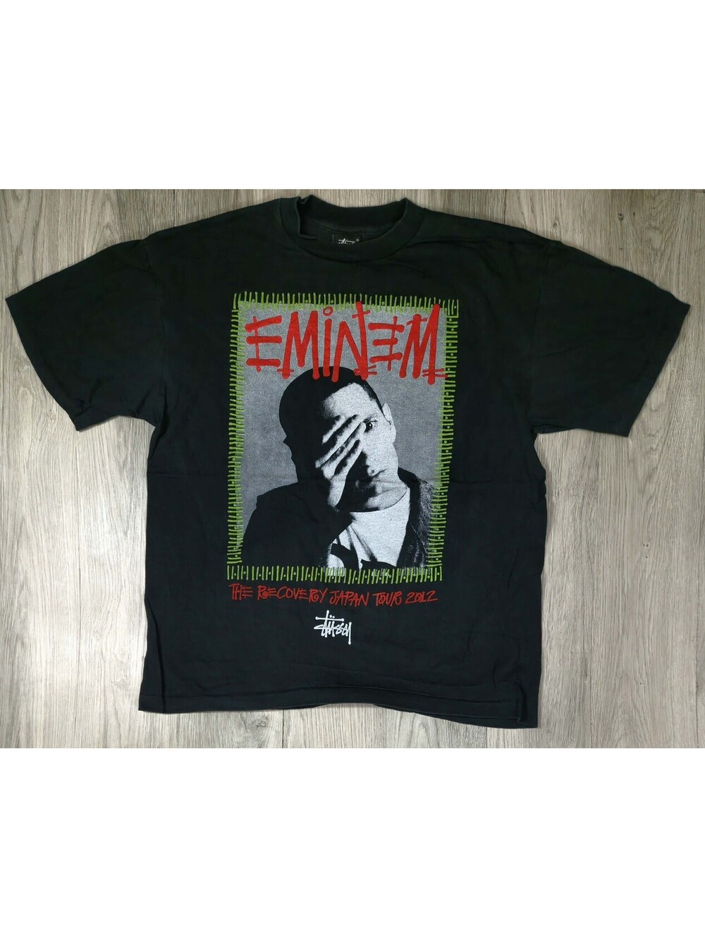 Stussy x Eminem Recovery Japan Tour 2012 Not Afraid Shirt XL OG Rare